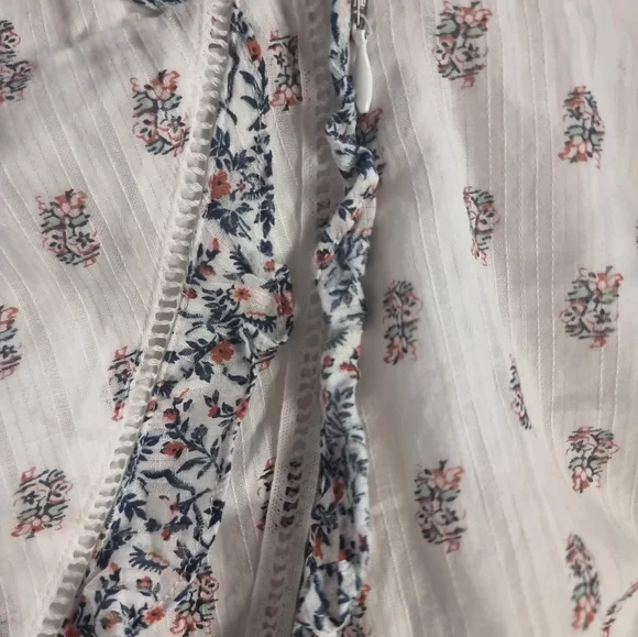 Veronica Beard White Floral Dress Sz 12 - Picture 6 of 14